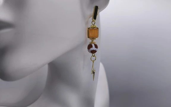 Серьги из агата ар-8