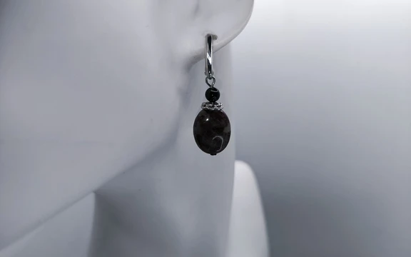 Серьги с турмалином