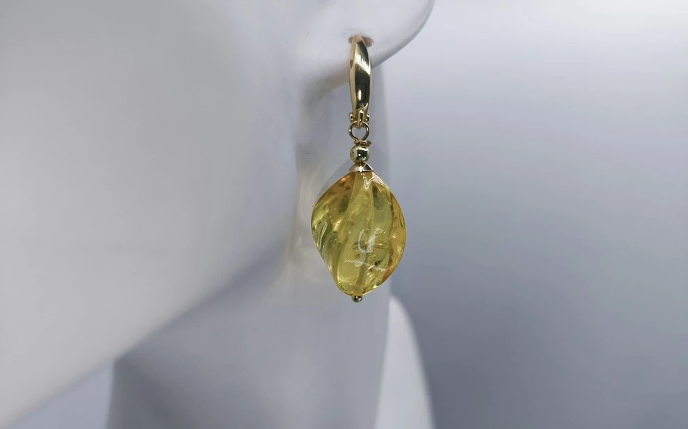 Серьги из янтаря ар-4