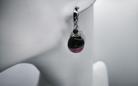 Серьги из агата ар-8