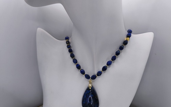 Бусы из лазурита ар-3