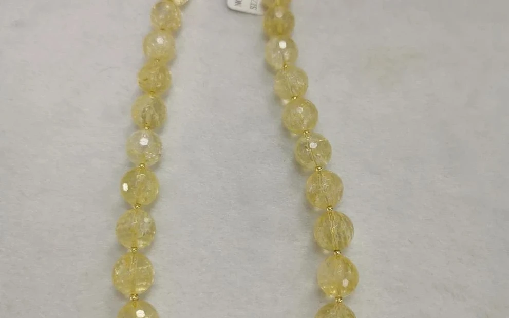 Бусы из цитрина ар-4