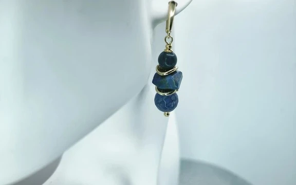 Серьги из лазурита ар-3
