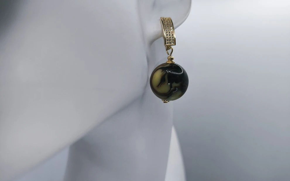 Серьги из янтаря