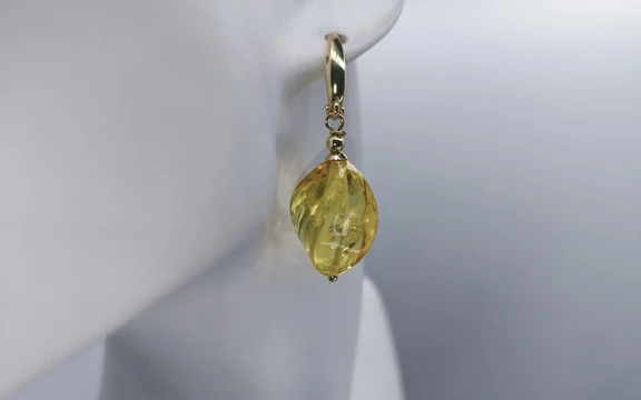 Серьги из янтаря ар-4