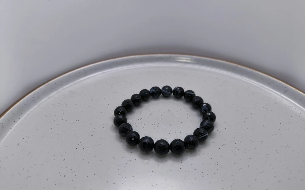 Мужской браслет из агата