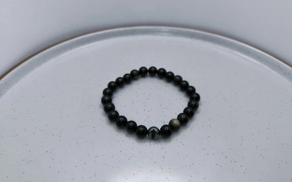Браслет из обсидиана ар-2