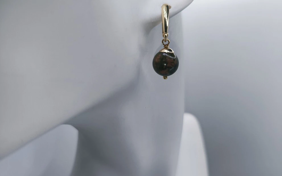 Серьги из яшмы ар-5