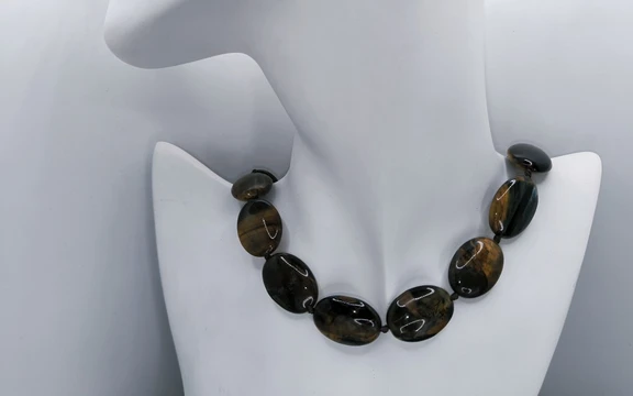 Бусы из тигрового глаза ар-4