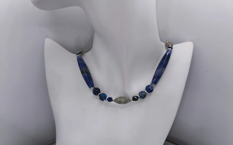 Бусы из лазурита ар-4