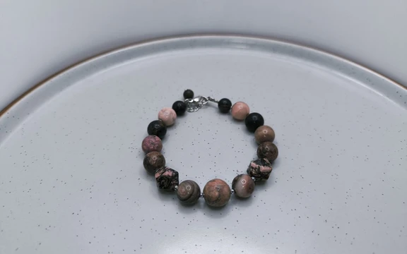 Браслет из родонита ар-2