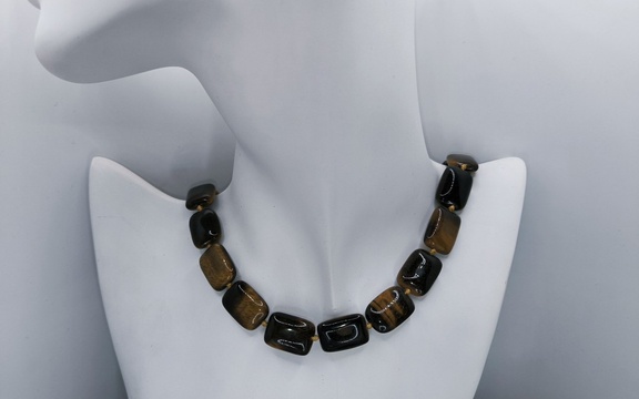 Бусы из тигрового глаза ар-2