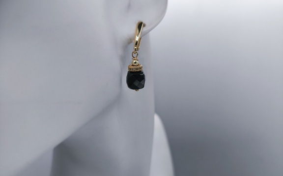 Бусы с черным турмалином ар-2