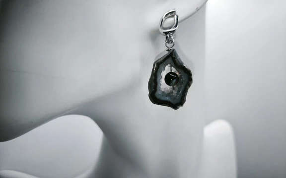 Серьги из агата ар-10