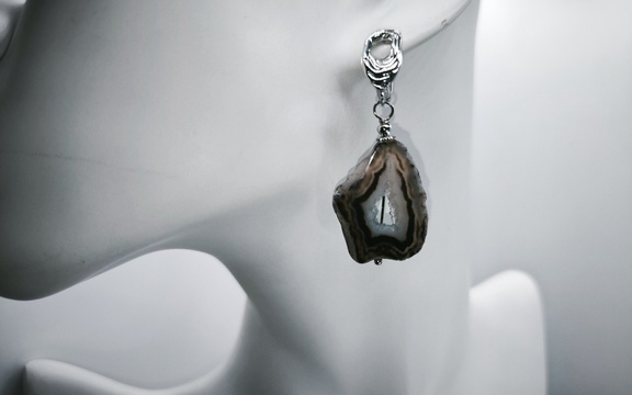 Серьги из агата ар-9