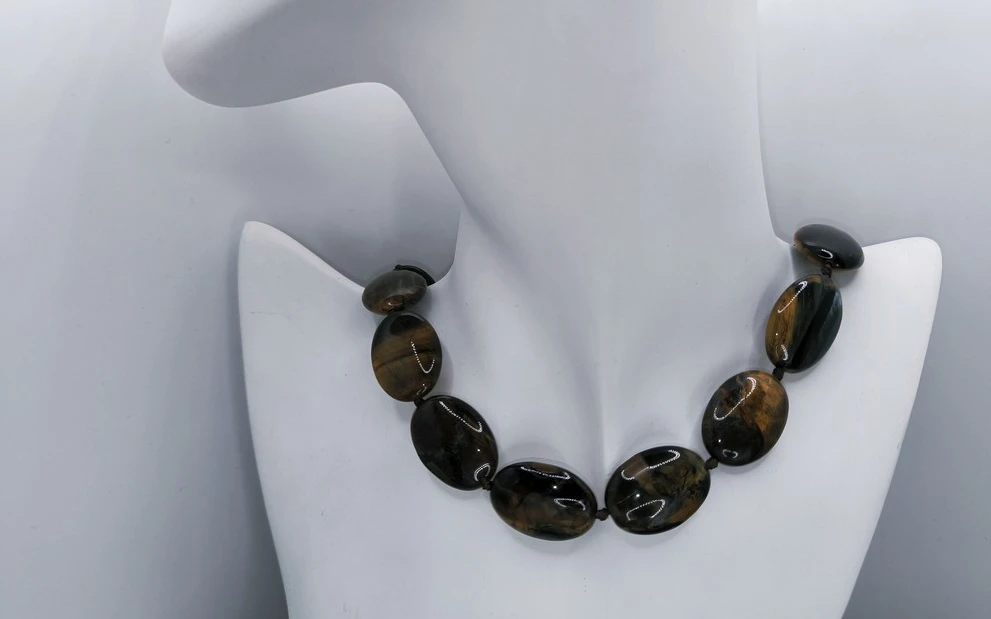 Бусы из тигрового глаза ар-4