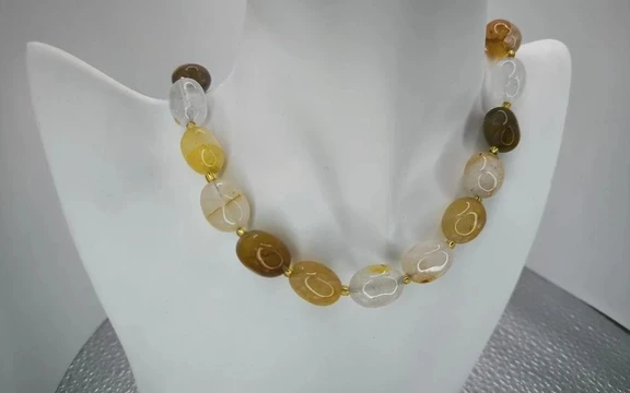 Бусы из цитрина ар-8