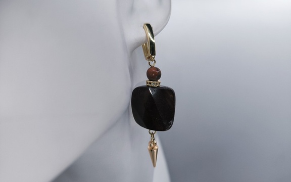 Серьги из яшмы