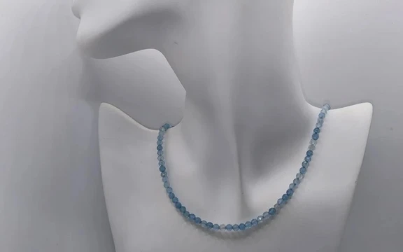 Бусы из аквамарина ар-3