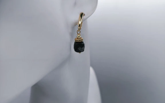 Бусы с черным турмалином ар-2