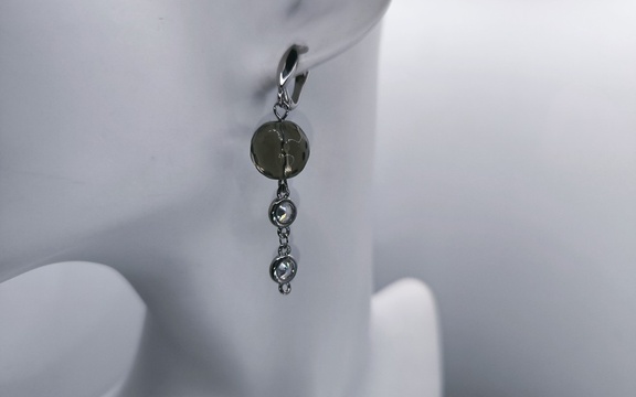 Серьги из раухтопаза ар-3