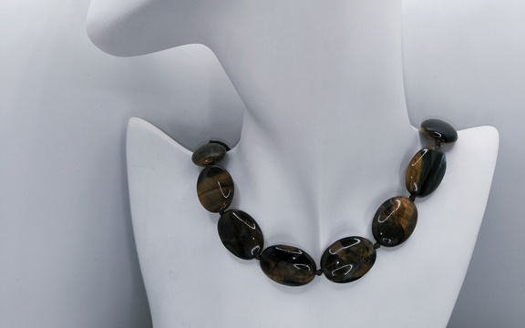 Бусы из тигрового глаза ар-4