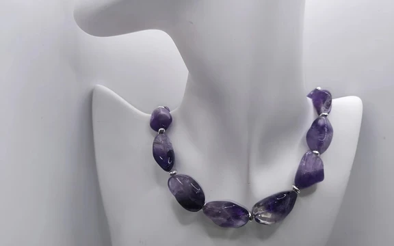 Бусы из аметиста  ар-8