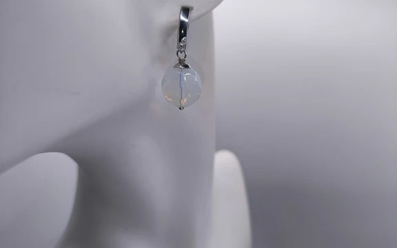 Серьги из лунного камня ар-2