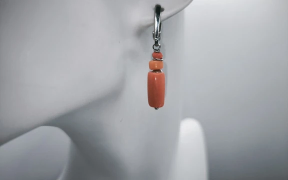 Серьги из коралла ар-5