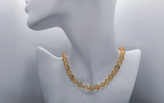 Бусы из цитрина ар-4