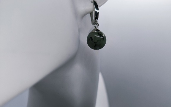 Серьги из пренита ар-2