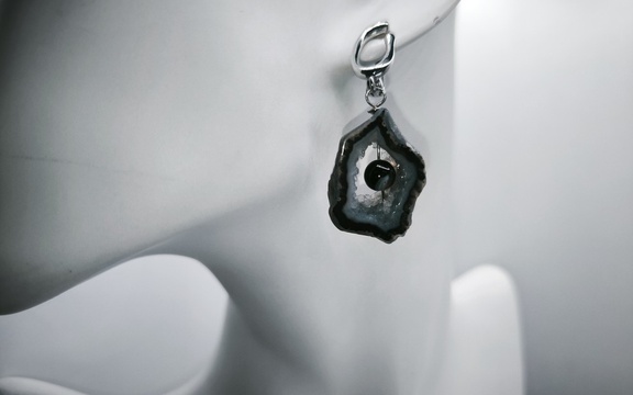 Серьги из агата ар-10