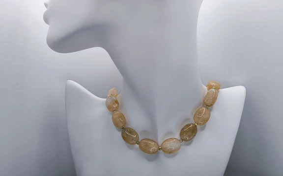 Бусы из цитрина ар-3