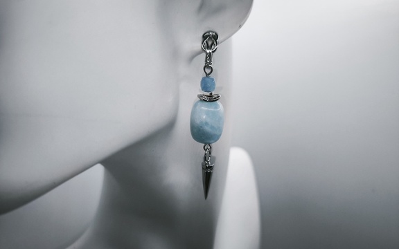 Серьги из аквамарина ар-7