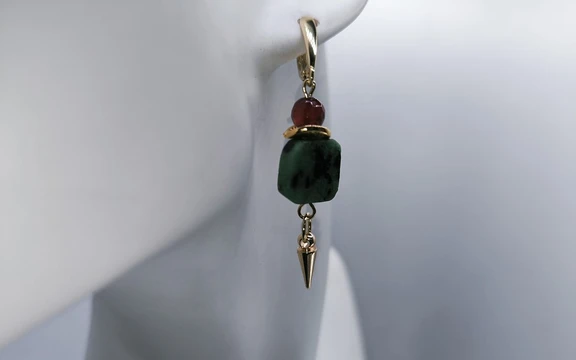 Серьги из цоизита