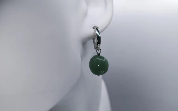 Серьги из нефрита ар-2