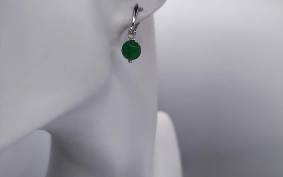 Серьги из нефрита ар-3