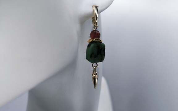 Серьги из цоизита