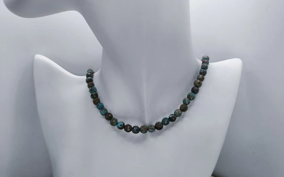 Бусы из хризоколлы ар-2