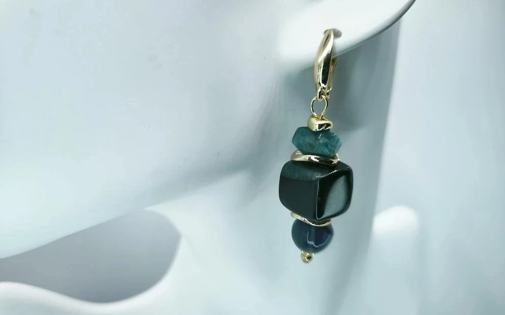 Серьги из агата ар-49