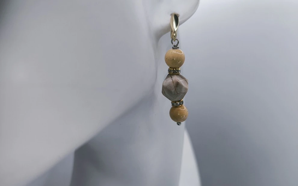 Серьги из яшмы ар-2