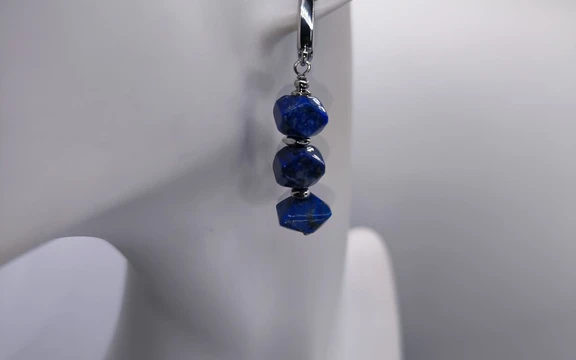 Серьги из лазурита ар-3