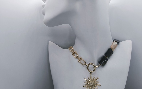 Бусы с перламутром ар-6