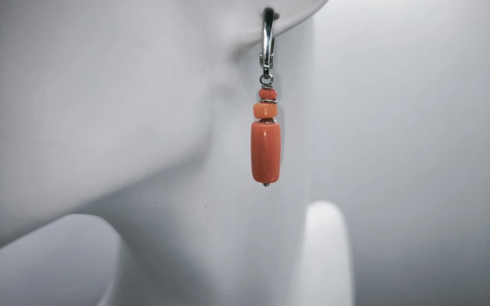 Серьги из коралла ар-5