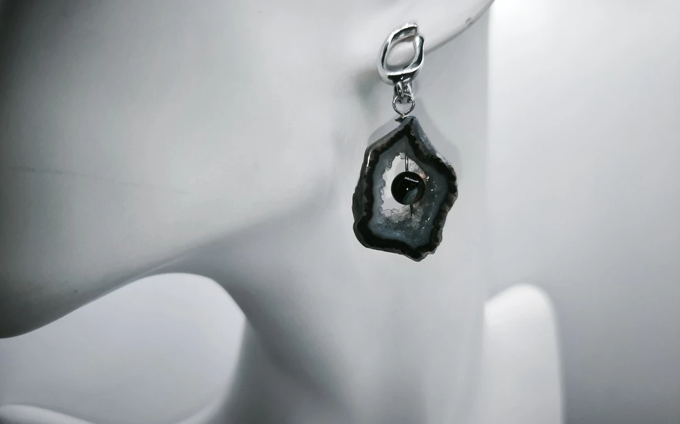 Серьги из агата ар-10