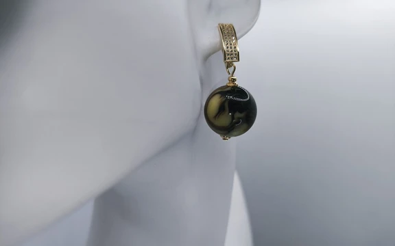 Серьги из янтаря