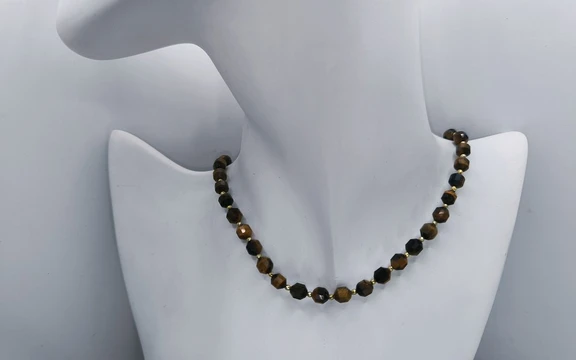 Бусы из тигрового глаза ар-6