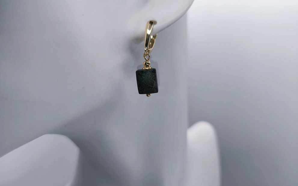 Серьги с хризоколлой