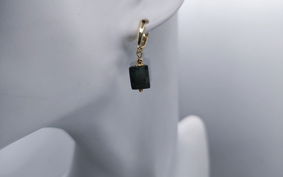 Серьги с хризоколлой