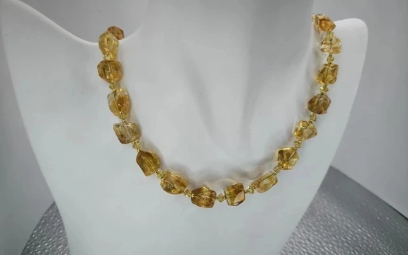 Бусы из цитрина ар-6